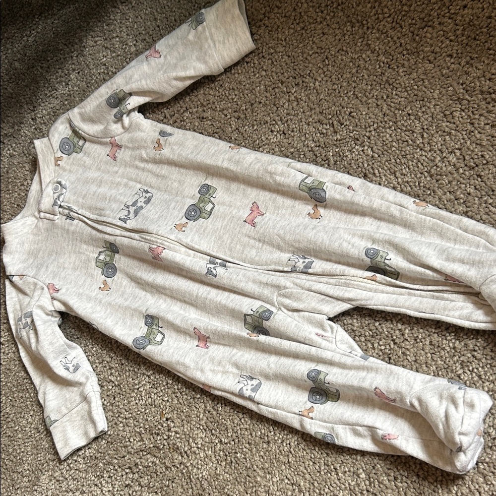 Kids Tractor Print One Piece